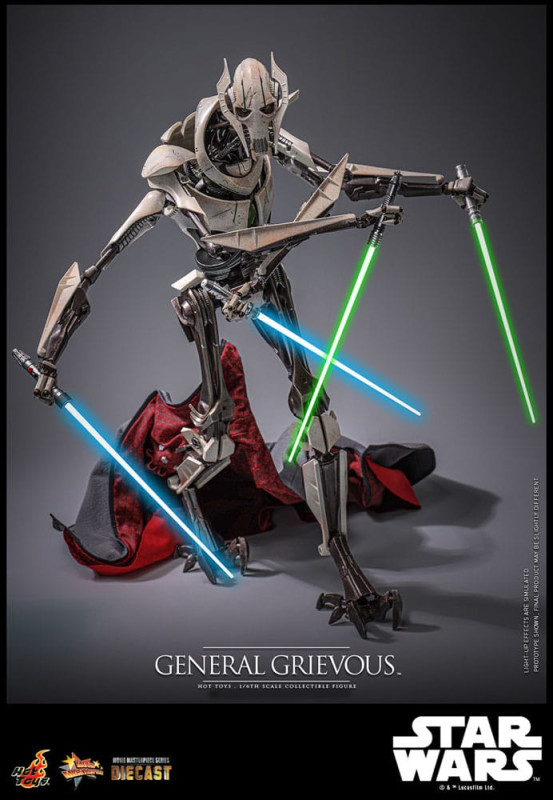 Star Wars Movie Masterpiece Diecast Action Figure 1/6 General Grievous 42 cm 6