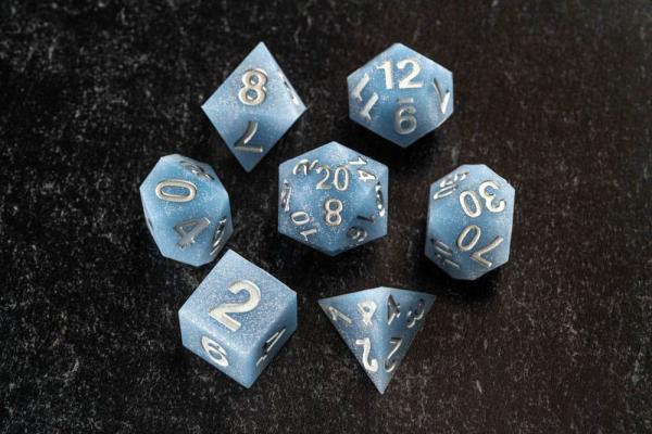 FanRoll Sharp Edge Silicone Dice Set Volcanic Soot (7) 4