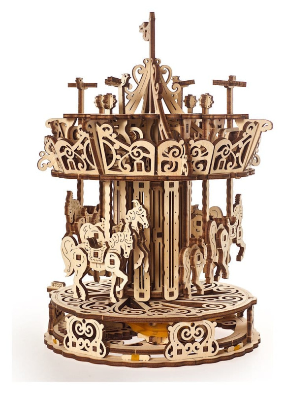 Ugears 3D Wooden Puzzle Carousel 5