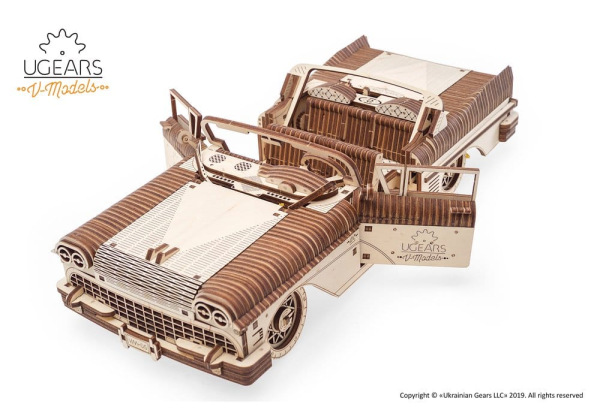 Ugears 3D Wooden Puzzle Dream Cabriolet VM-05 12