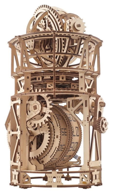 Ugears 3D Wooden Puzzle Sky Watcher Tourbillon Table Clock 11