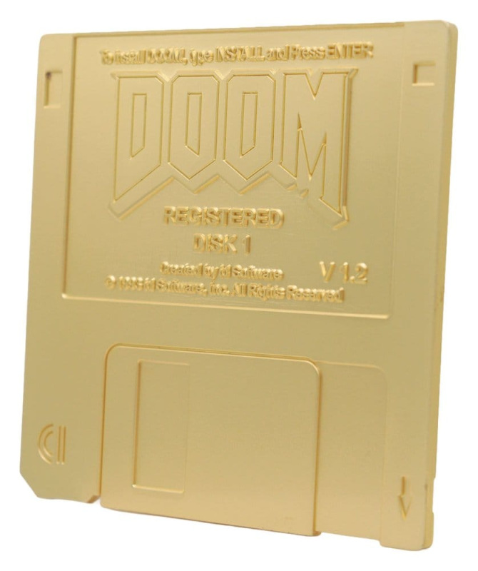 Doom Replik Floppy Disk Gold Plated Limited Edition 1