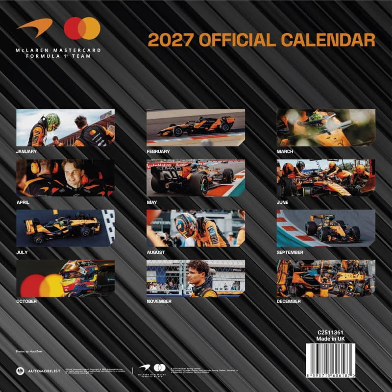 McLaren Calendar 2027 30 x 30 cm 1