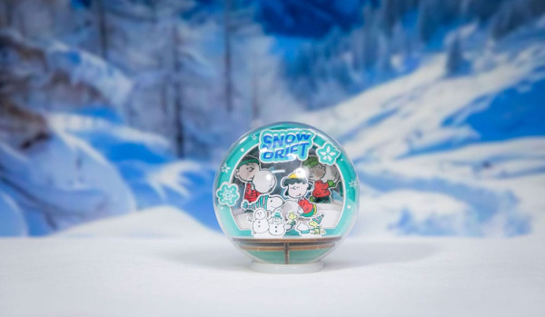 Peanuts Puremind Model Kit Wooden Theater Globe Snow Drift 1