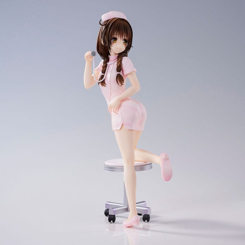 To Love-Ru Darkness Statue PVC Mikan Yuki Nurse Cos 25 cm 6