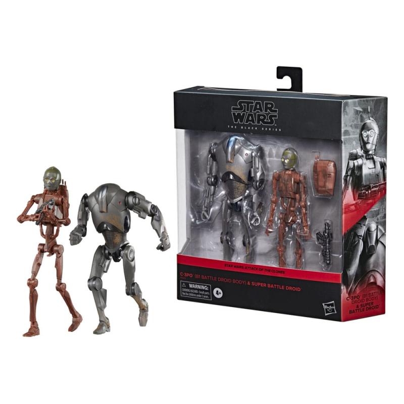 Star Wars Episode II Black Series Action Figure 2-Pack C-3PO (B1 Battle Droid Body) & Super Battle D 2