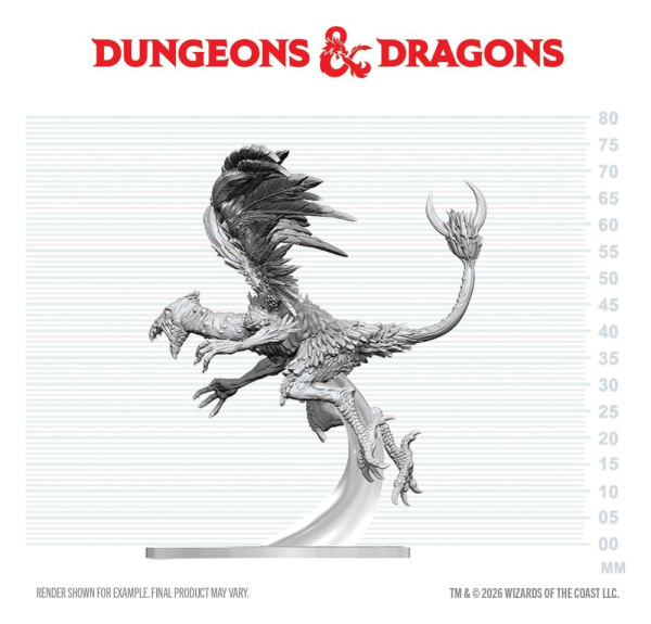 Dungeons & Dragons Nolzur's Marvelous Miniatures Unpainted Miniature Vrock 17 cm 4