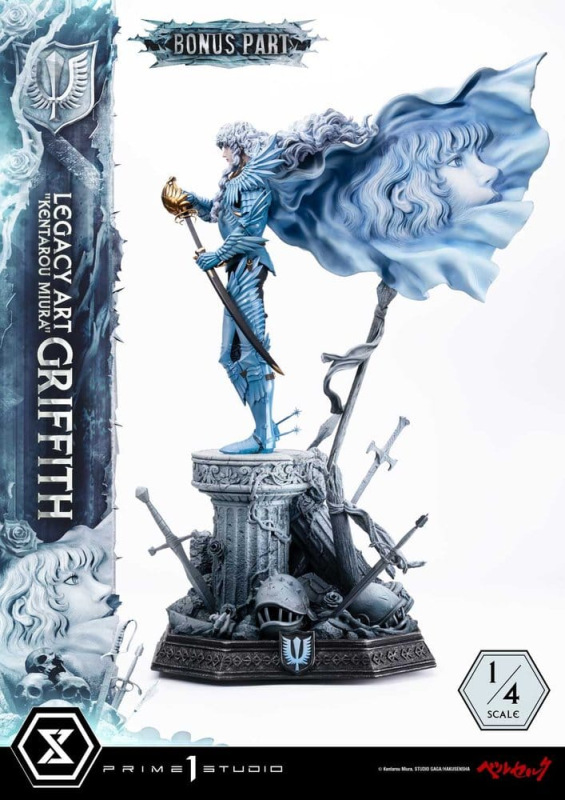 Berserk Legacy Art "Kentarou Miura" Statue 1/4 Griffith Bonus Version 93 cm