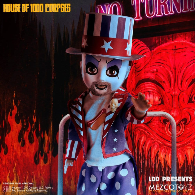 House of 1000 Corpses LDD Presents Doll Captain Spaulding 25 cm 6
