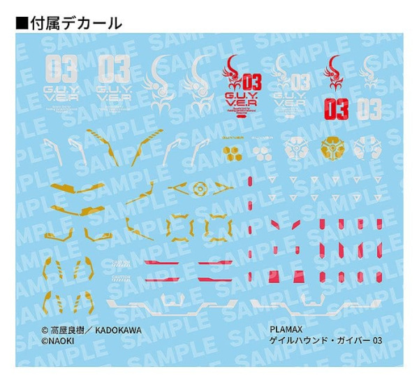 Titanomachia Plastic Model Kit PLAMAX Gale Hound Guyver 03 17 cm 9