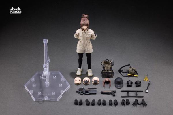 Pocket Art Action Action Figure 1/12 PA006 Reizei Hiyo the Security 15 cm