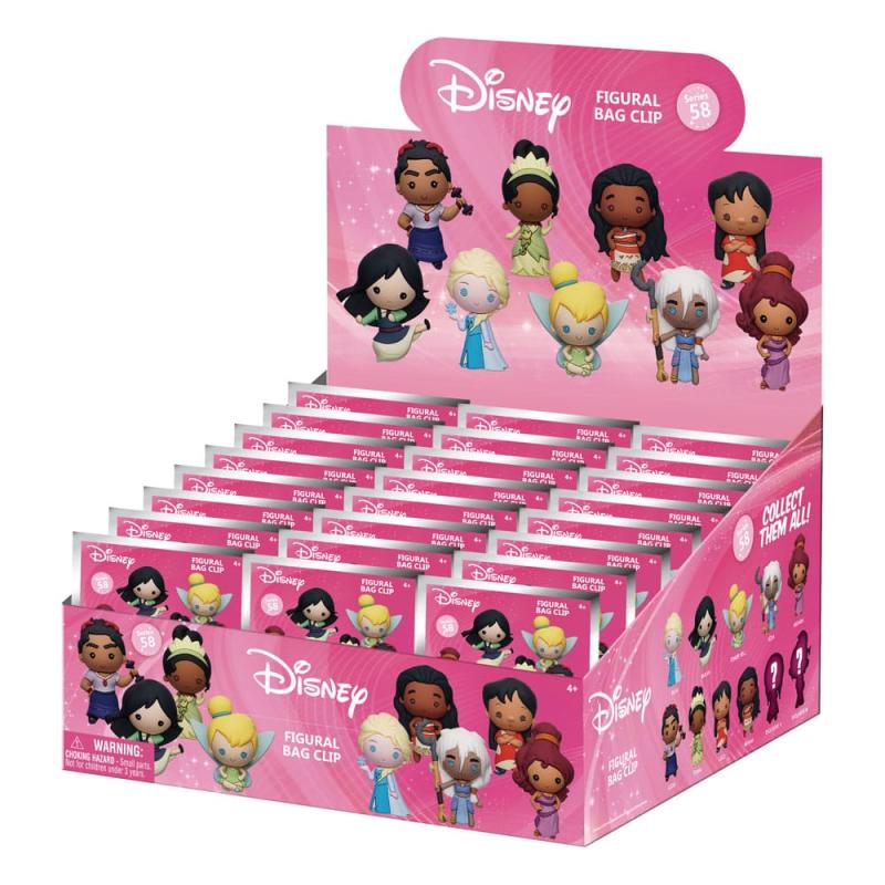 Disney Girls Power 3D PVC Bag Clips Posters Series 57 Display (24)