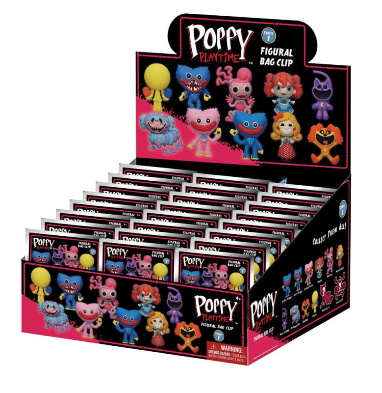 Poppy Playtime PVC Bag Clips Series 1 Display (24) 2