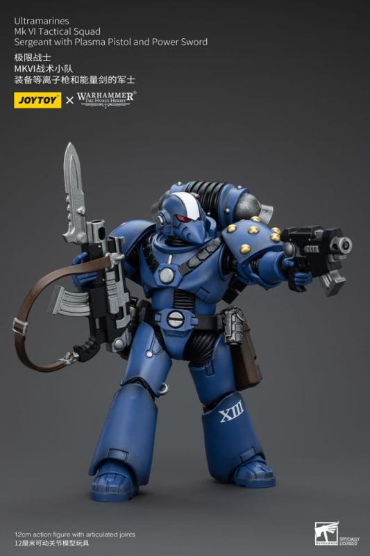 Warhammer The Horus Heresy Action Figure 1/18 Ultramarines MK VI Tactical Squad Sergeant with Plasma 8