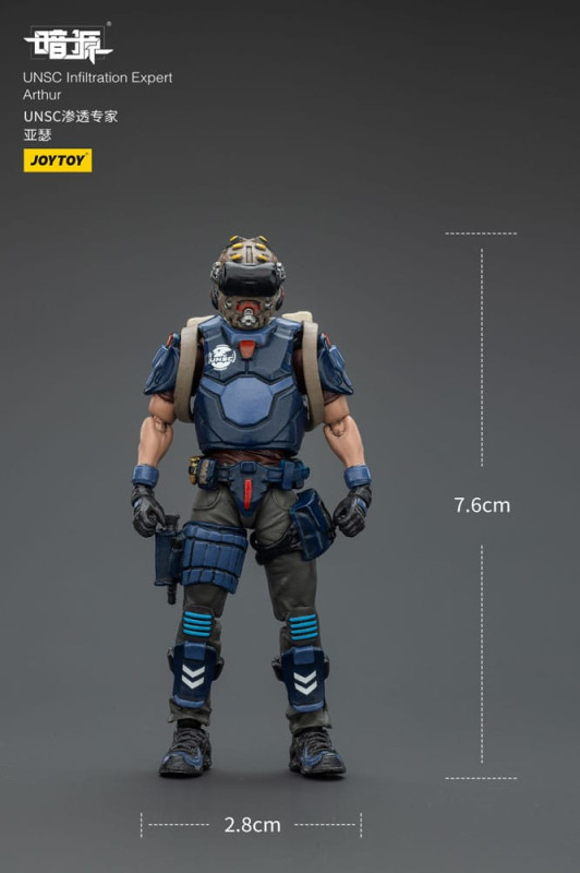 UNSC Dark Source Action Figur Infiltration Expert Arthur 7 cm 1