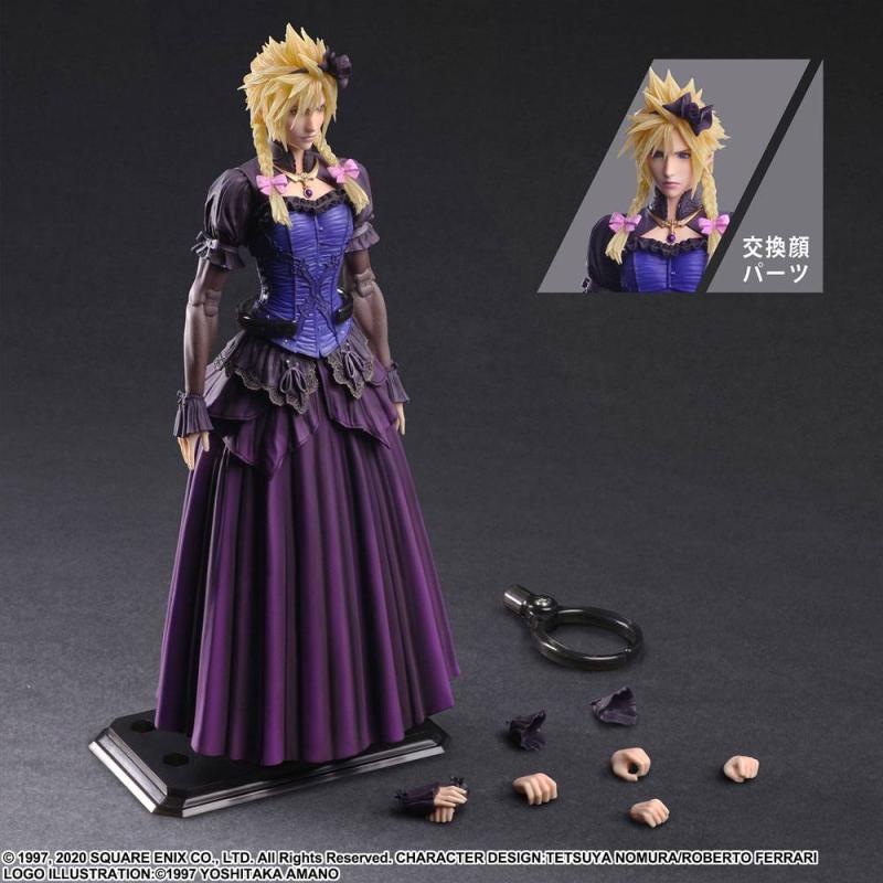 Final Fantasy VII Remake Play Arts Kai Action Figure Cloud Strife Dress Ver. 28 cm 12