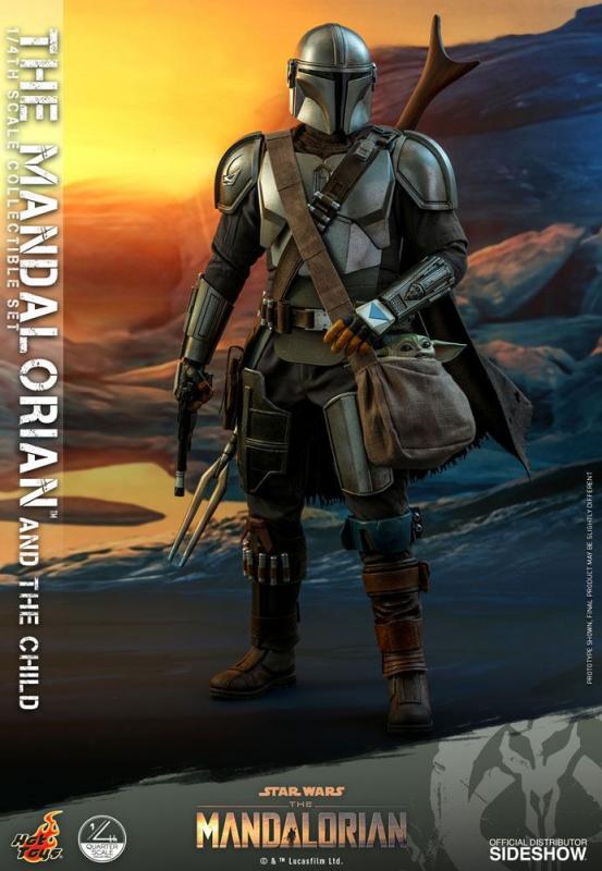 Star Wars The Mandalorian: The Mandalorian & The Child - Figure 2Pack 1/4 - Hot Toys