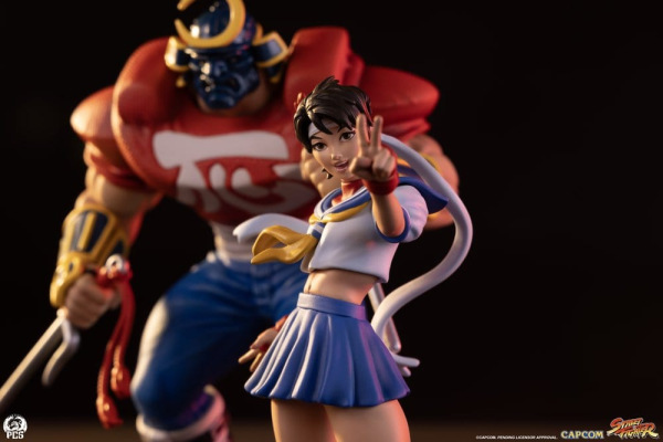 Street Fighter Street Jam Statues 1/10 Sakura & Sodom 22 cm 2