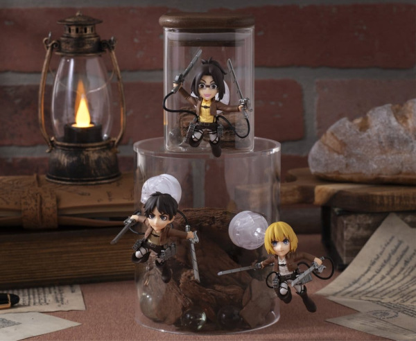 Attack on Titan Tobimas Mini Figures Pack of 6 (with gift) 9