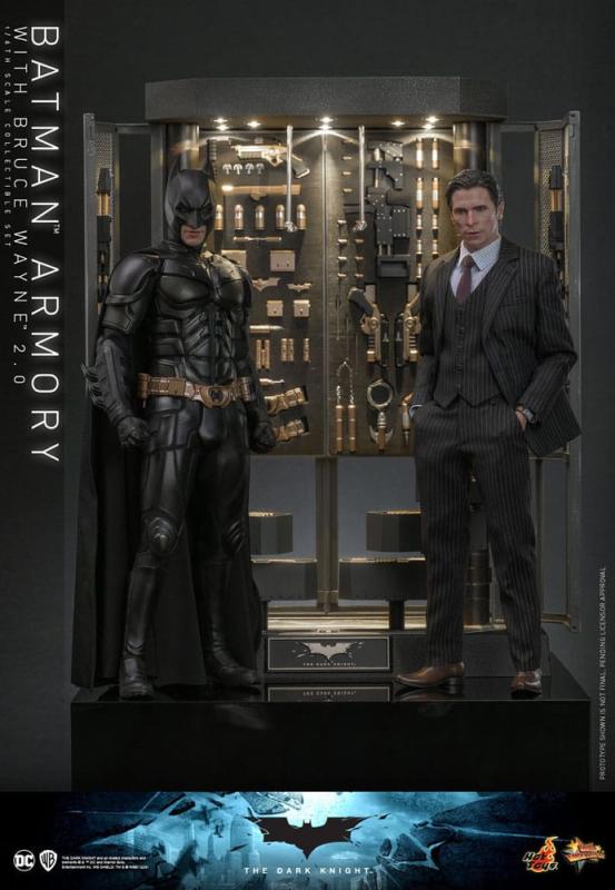 The Dark Knight Movie Masterpiece Action Figures & Diorama 1/6 Batman Armory with Bruce Wayne (2.0) 2