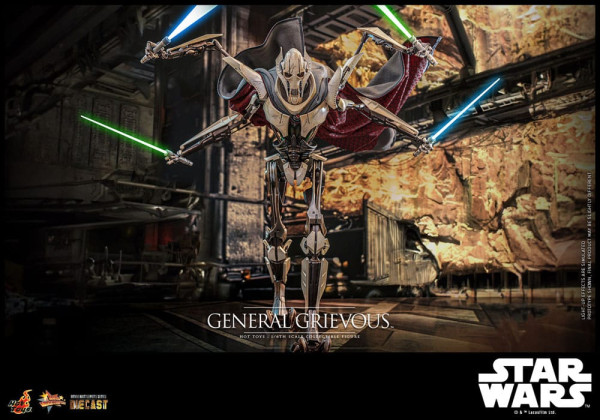 Star Wars Movie Masterpiece Diecast Action Figure 1/6 General Grievous 42 cm 4