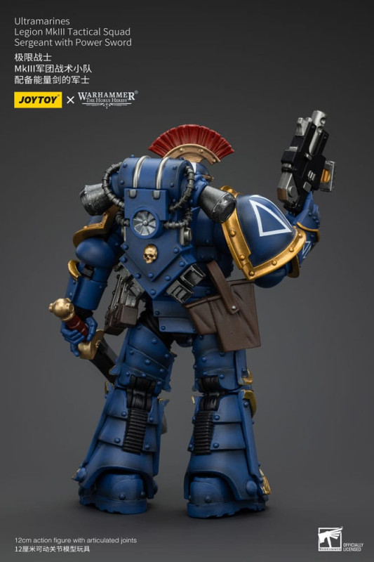 Warhammer The Horus Heresy Action Figure 1/18 Ultramarines Legion MKIII Tactical Squad Sergeant with 3