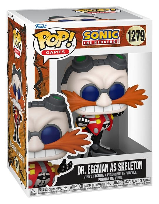 Sonic the Hedgehog POP! Games Vinyl Figure Skeleton Robotnik 9 cm 1