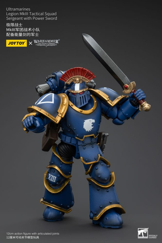 Warhammer The Horus Heresy Action Figure 1/18 Ultramarines Legion MKIII Tactical Squad Sergeant with 5