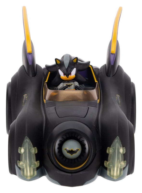 DC x Sonic - The Hedgehog Action Figure with Vehicle Shadow Batman & Batmobile 6 cm 5