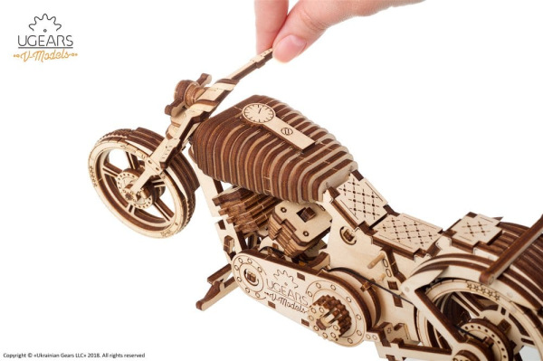 Ugears 3D Wooden Puzzle Bike VM-02 5
