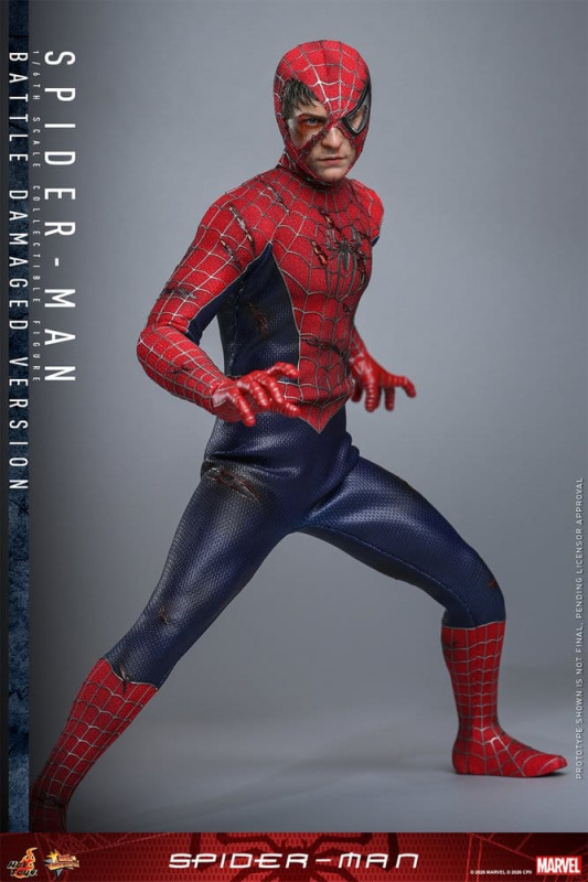 Spider-Man Movie Masterpiece Action Figure 1/6 Spider-Man (Battle Damaged Version) 30 cm 3
