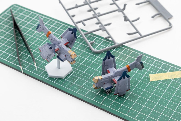 Rebuild of Evangelion SYUTO Tiny Scale Plastic Model Kit UNAF Close Air Support VTOL Aircraft YAGR-3 5