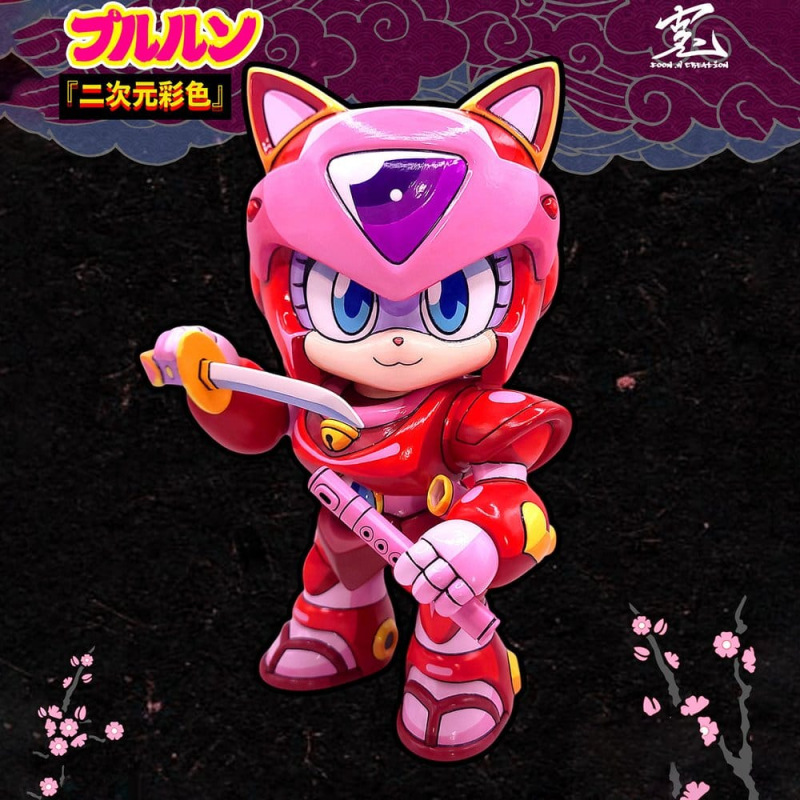 Samurai Pizza Cats Sofubi Addict Vinyl Figure Pururun (2nd Color Special Edition) 21 cm 1