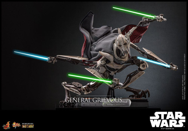 Star Wars Movie Masterpiece Diecast Action Figure 1/6 General Grievous 42 cm 5