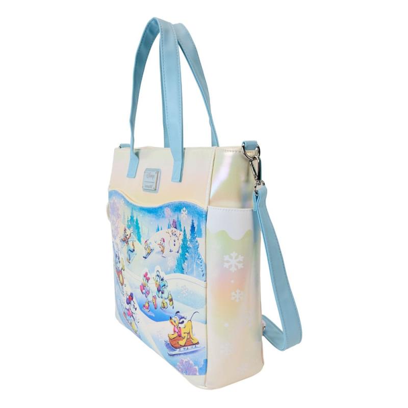 Disney by Loungefly Canvas Tote Bag Mickey and friends Winter Wonderland