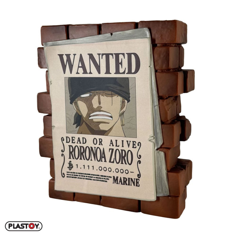One Piece Coin Bank Zoro Wanted 2