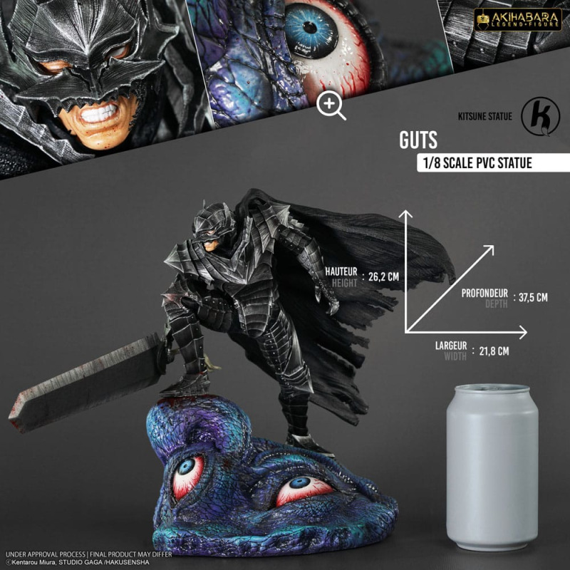 Berserk Akihabara Legend Figure PVC Statue 1/8 Guts (Berserker Armor) 26 cm 11