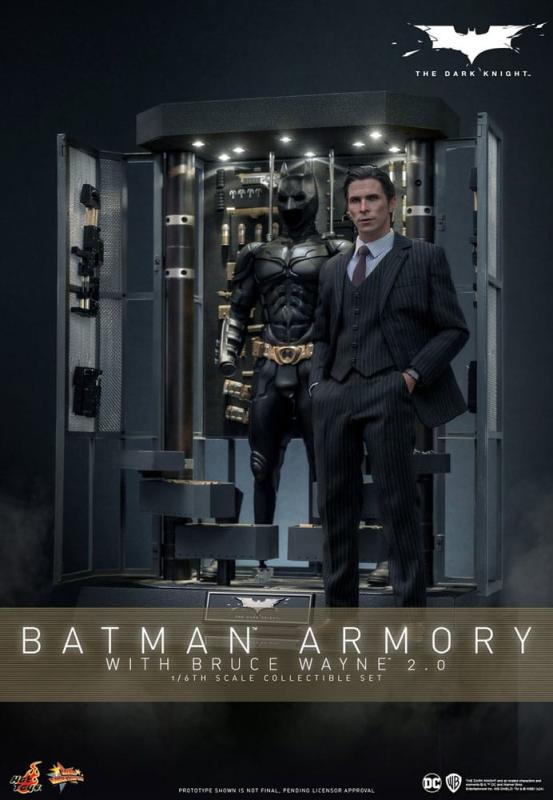 The Dark Knight Movie Masterpiece Action Figures & Diorama 1/6 Batman Armory with Bruce Wayne (2.0)