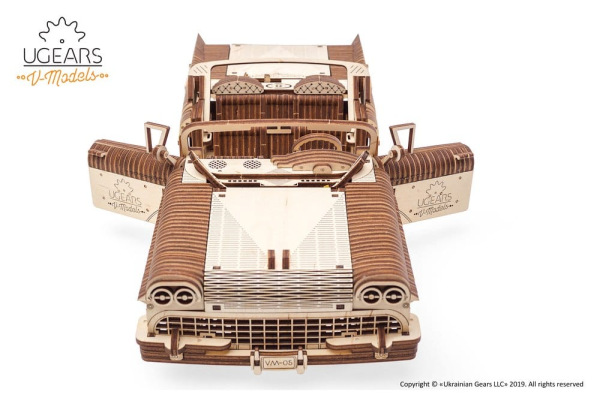 Ugears 3D Wooden Puzzle Dream Cabriolet VM-05 11