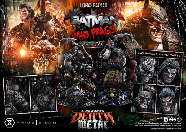 Dark Nights: Death Metal Museum Masterline Statue 1/3 Lobo Batman: Batman Who Frags Deluxe Version 8 1