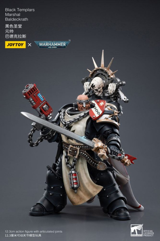 Warhammer 40k Action Figure 1/18 Black Templars Marshal Baldeckrath 12 cm 5