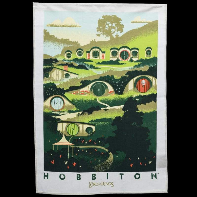 Lord of the Rings Tea Towel 2-Pack Rivendell & Hobbiton 70 cm 1