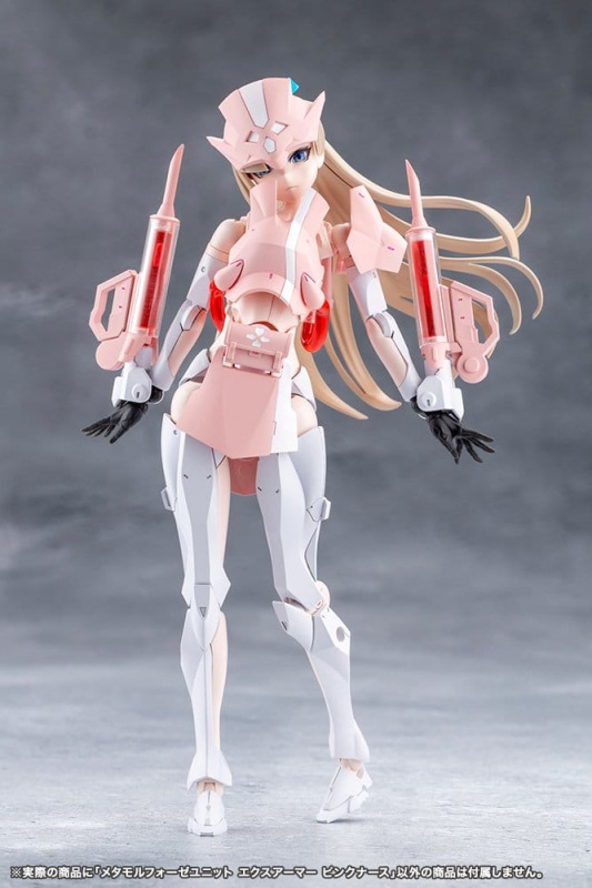 Megalomaria Unlimited Universe Plastic Model Kit Accessory Set Metamorphose Unit Exarmor Pink Nurse 11