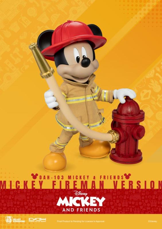 Mickey & Friends Dynamic 8ction Heroes Action Figure 1/9 Mickey Fireman Ver. 24 cm