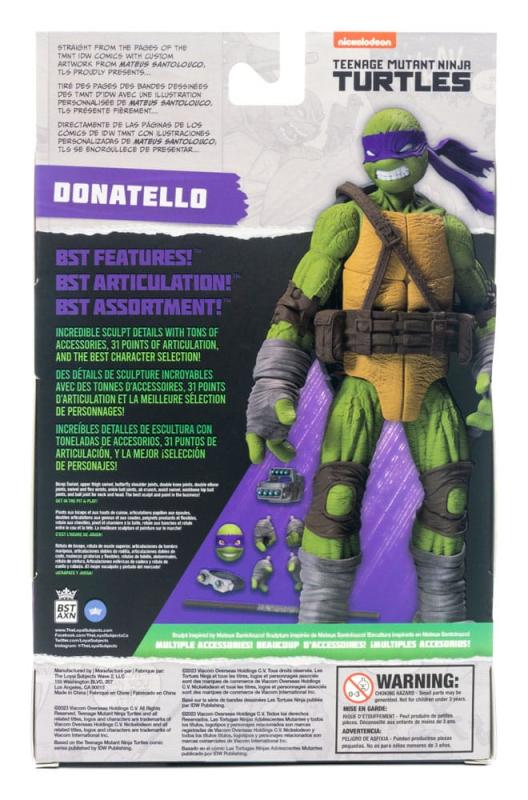 Teenage Mutant Ninja Turtles BST AXN Action Figure Donatello (IDW Comics) 13 cm