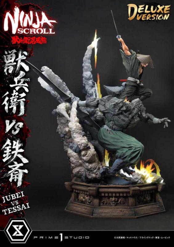 Ninja Scroll Ultimate Premium Masterline Series Statue 1/4 Jubei Versus Tessai Deluxe Bonus Version 12