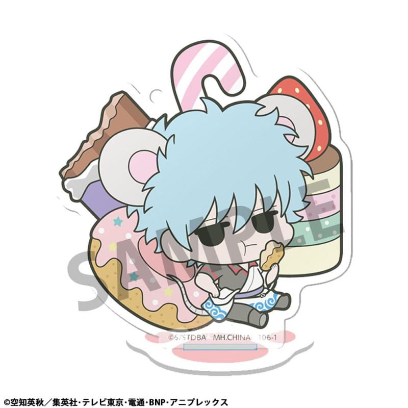 Gintama Acrylic Figure Prince Hata & Animal Paradise 6 cm Display (6) 1