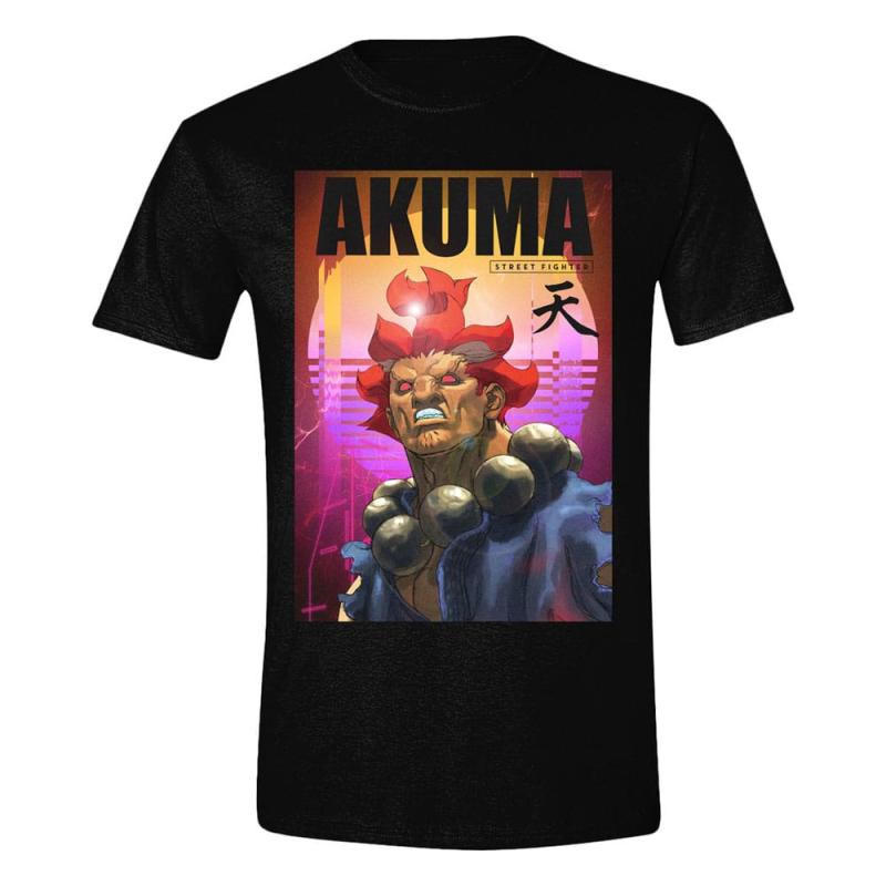 Street Fighter T-Shirt Akuma Size L