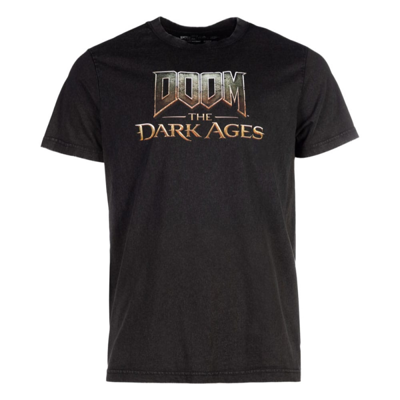 Doom The Dark Ages T-Shirt Logo Washed Out Size M