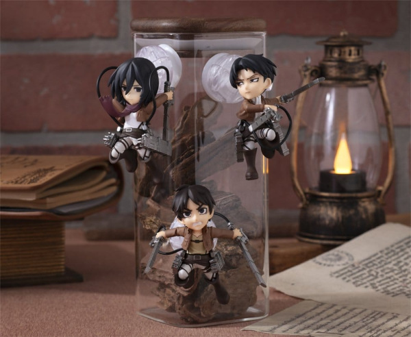 Attack on Titan Tobimas Mini Figures Pack of 6 (with gift) 10